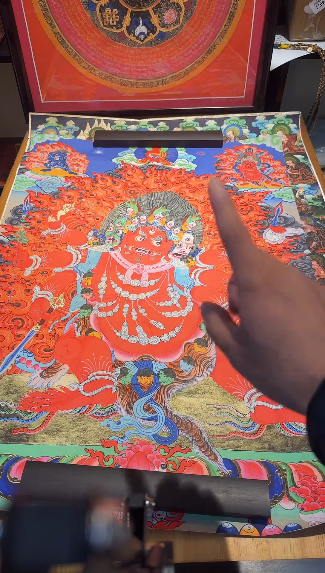 装裱画16073  六臂玛哈噶啦