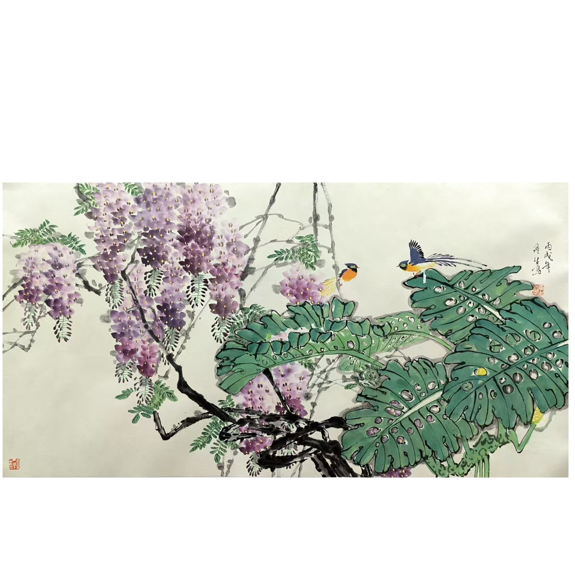 ZYS 花鸟 纸本 131*68