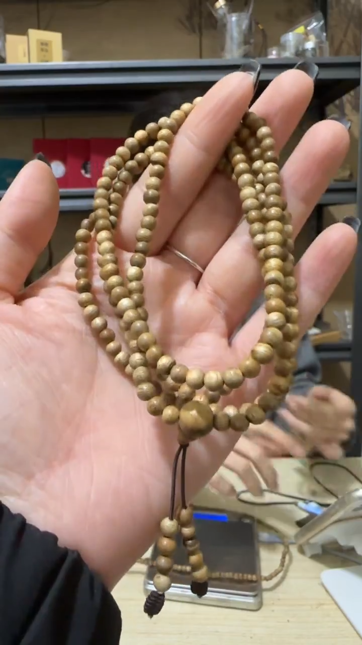 【闪购商品】沉香手串50号香港圆珠多圈卡5多样性一条