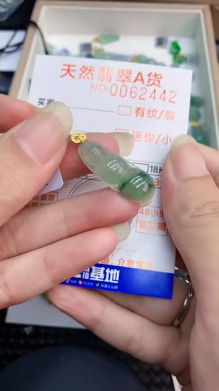 【闪购商品】翡翠颈饰18K金镶嵌000000008