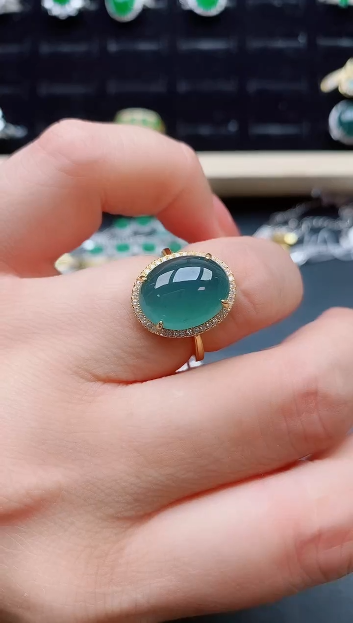 【闪购商品】翡翠戒指银S925镶嵌321321