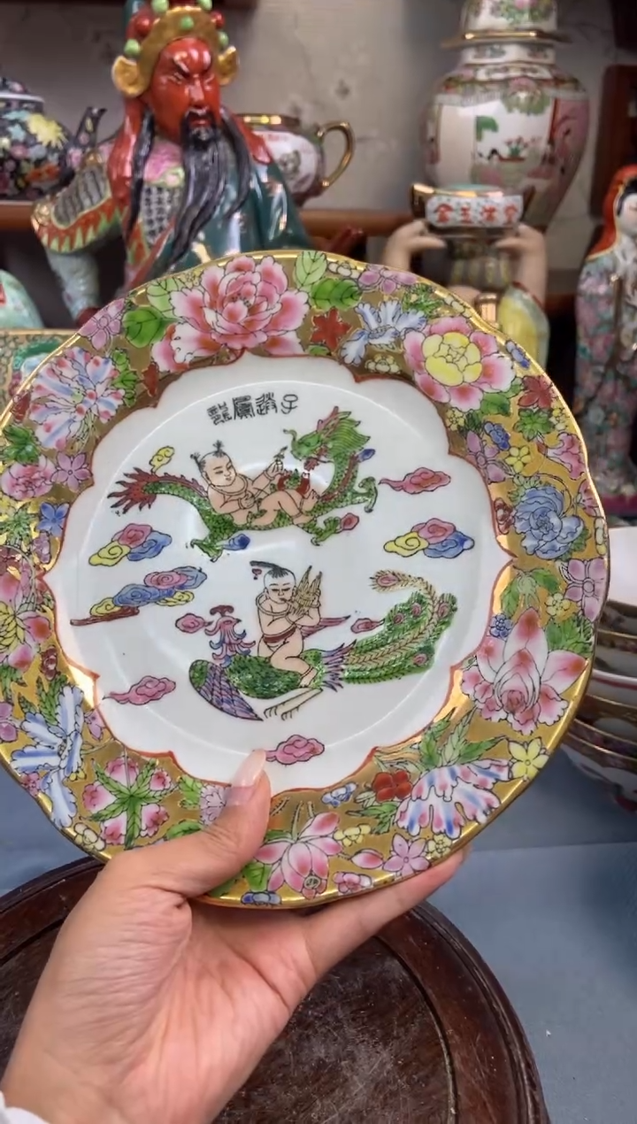 瓷片微瑕慎拍景德镇窑老厂瓷器单件