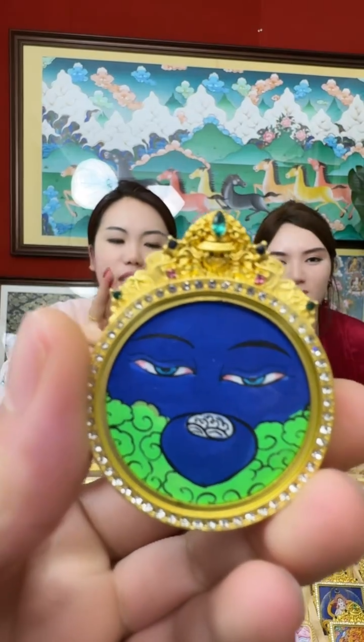 吊坠药老师-热贡纯手绘