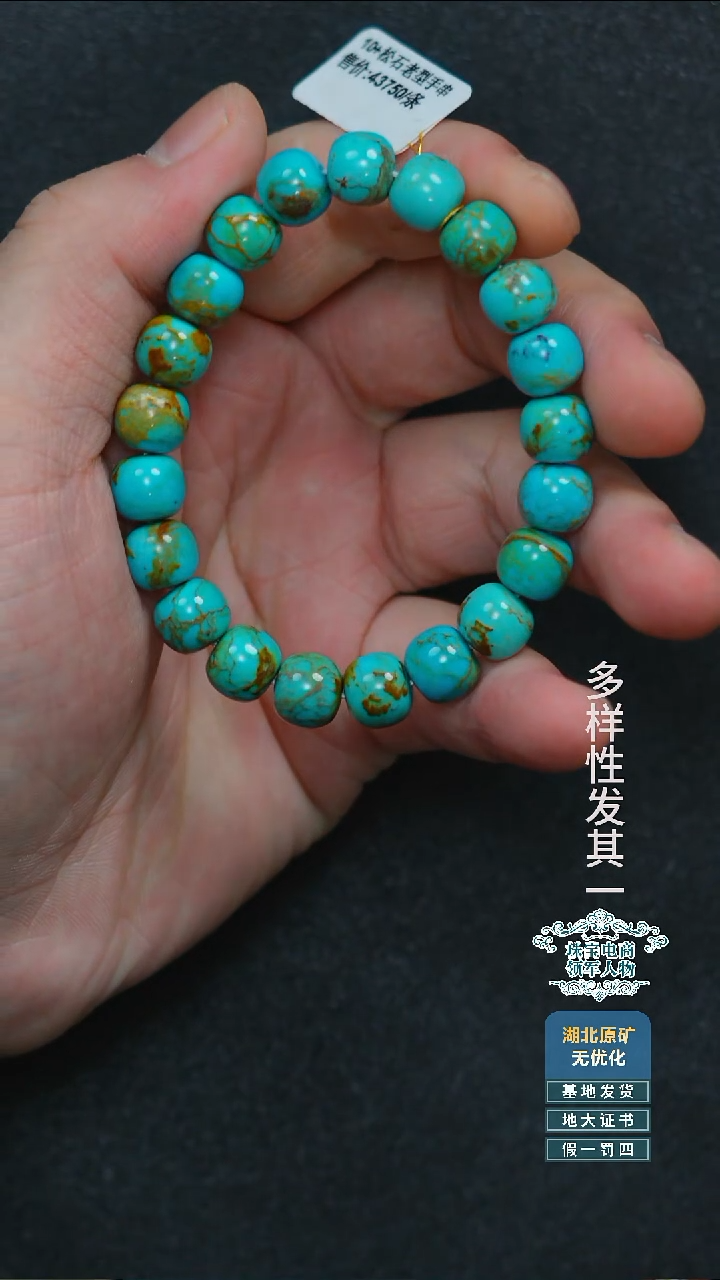 未镶嵌绿松石珠宝奇石A012