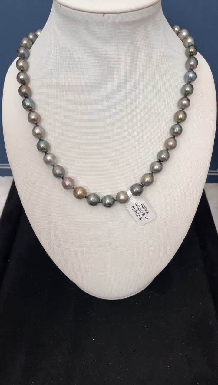 【闪购商品】海水珍珠颈饰未镶嵌大溪地8-10mm（多样性发一）