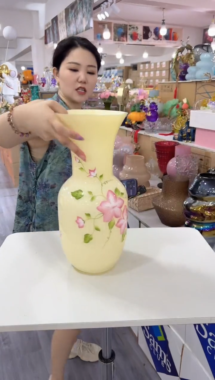 琉璃瑞棋花瓶花器A-晚6