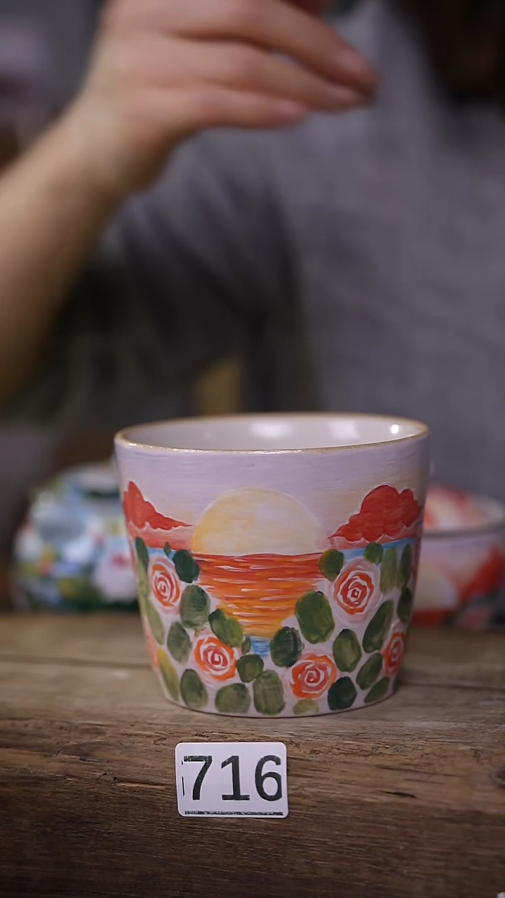 【闪购商品】瓷片油画风·彩绘·设计师石一款