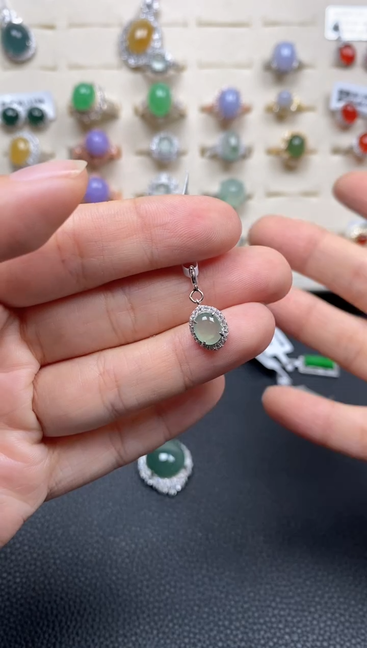 【闪购商品】翡翠戒指银S925镶嵌111111