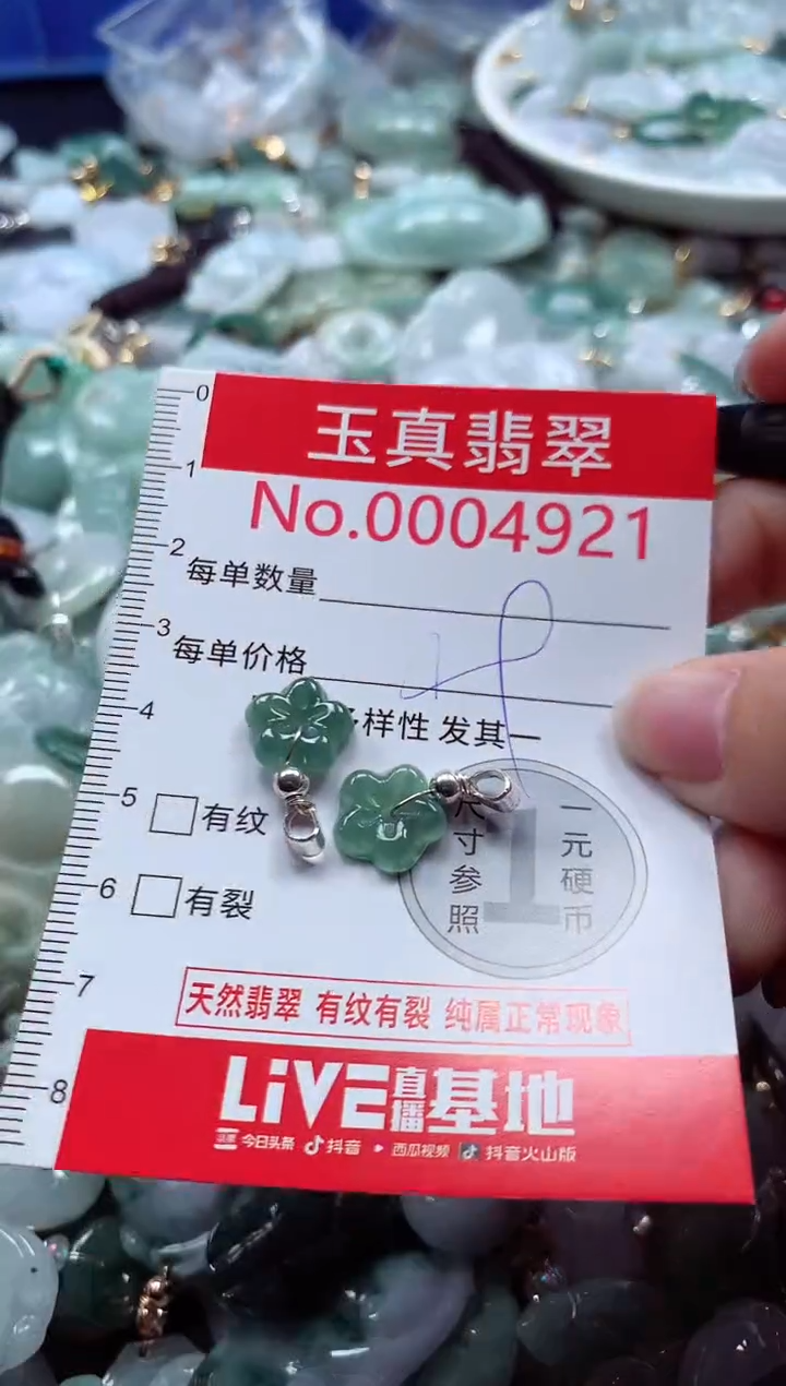 吊坠(不含链)未镶嵌翡翠4921