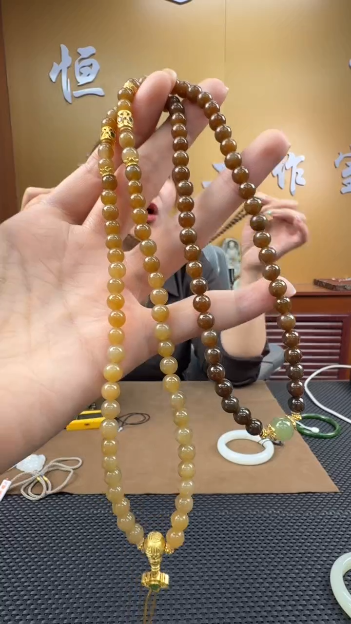 颈饰未镶嵌和田玉项链5-6mm