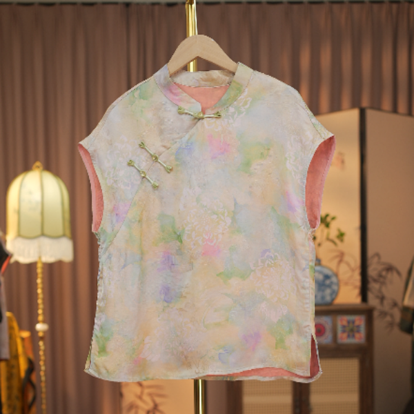 【彩韵】新中式国风气质衬衫上衣打底小衫