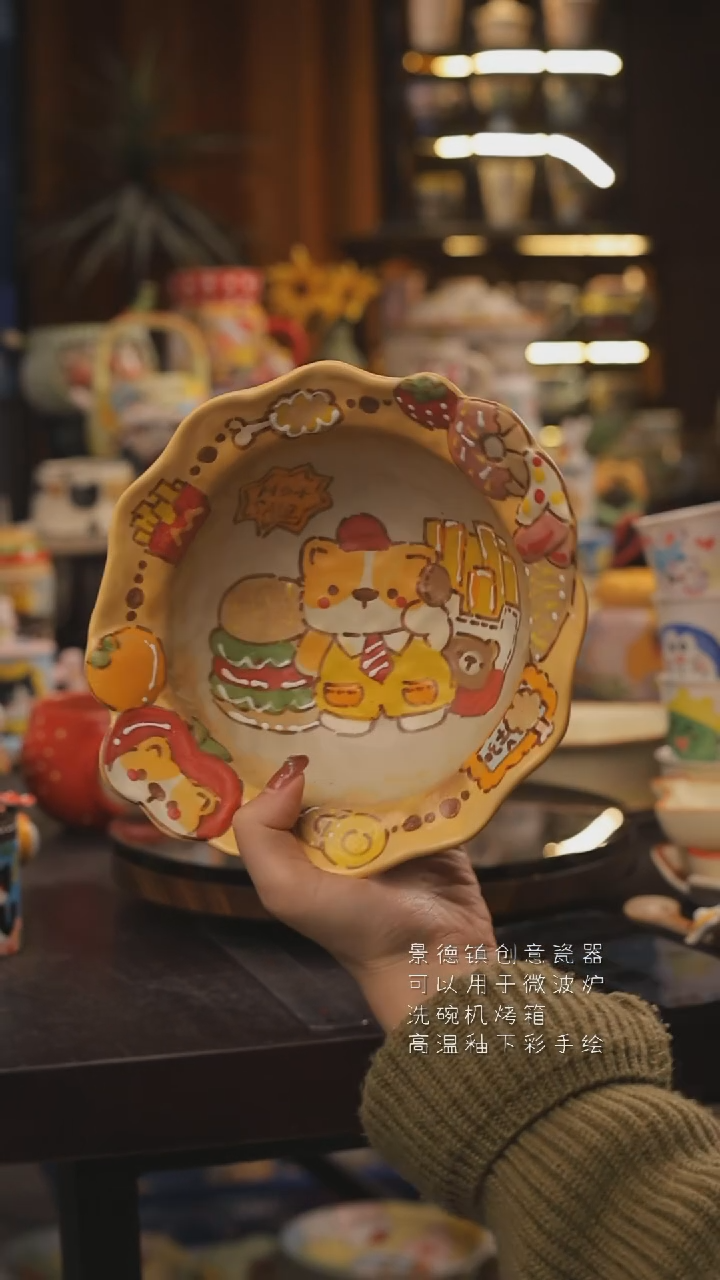 景德镇釉下彩绘设计师款式陶瓷