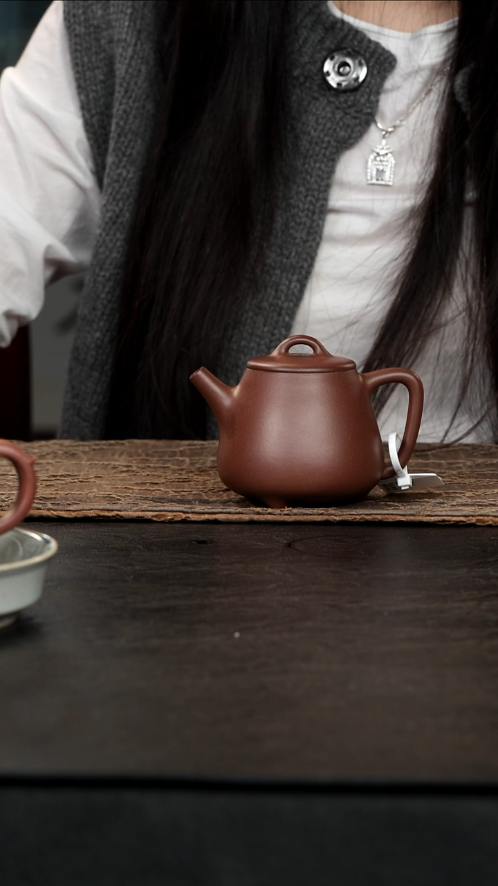 茶壶紫砂老紫泥高石瓢200cc