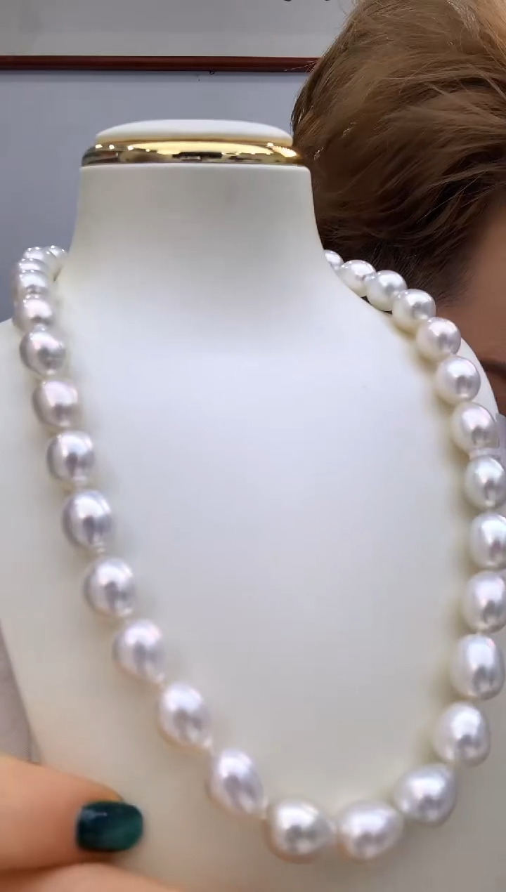 【闪购商品】海水珍珠项链未镶嵌273 9-12mm