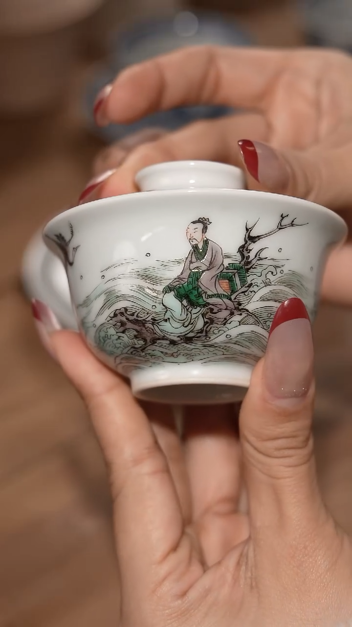 杯子陶景德镇陶瓷摆件