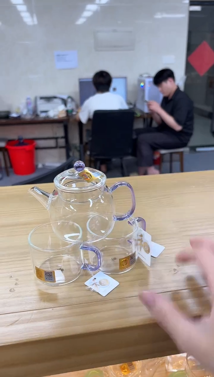 禾器言卿壶浅紫色+禾器清禾杯一个装*2