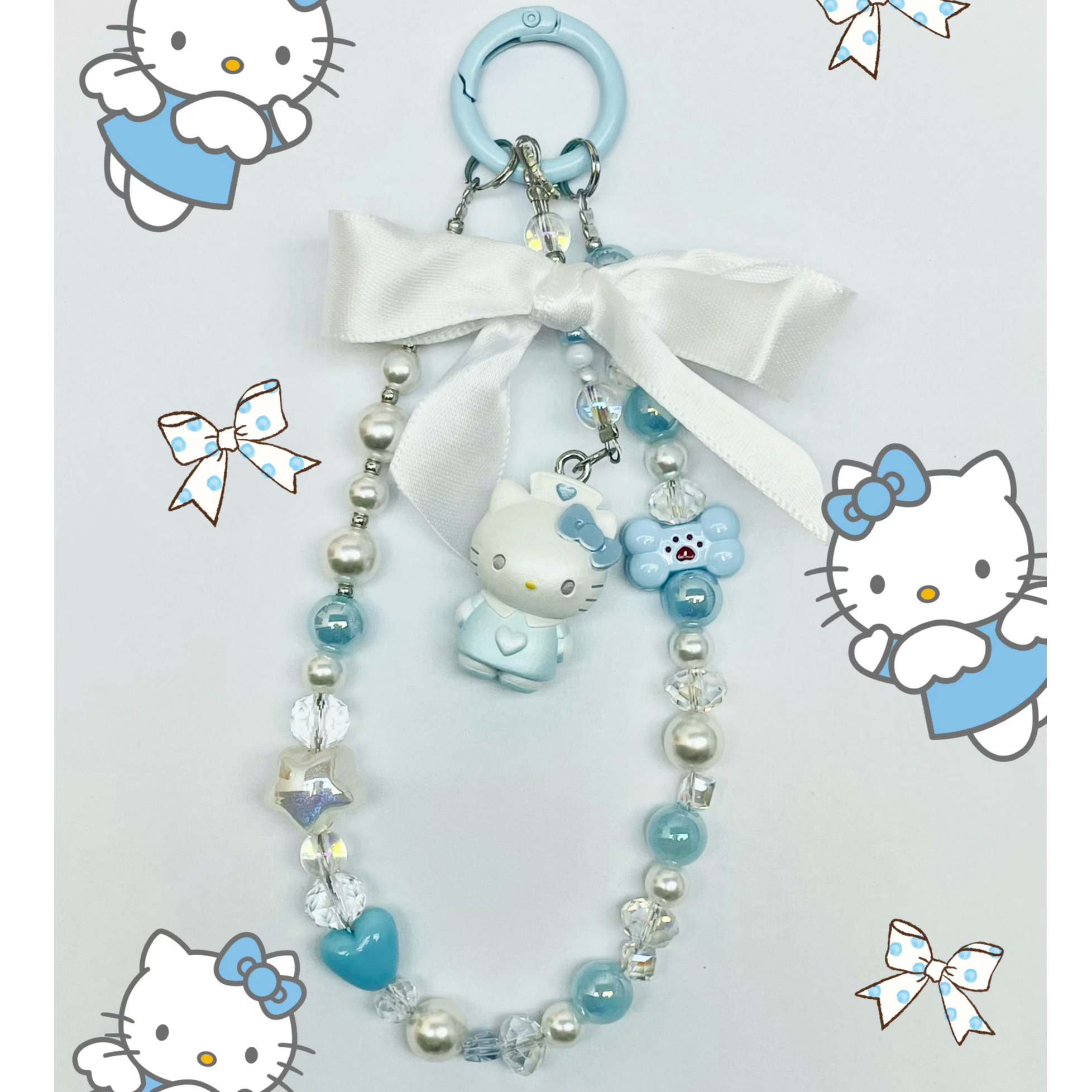 原创DIY重工钥匙链手机链包包链防丢挂链