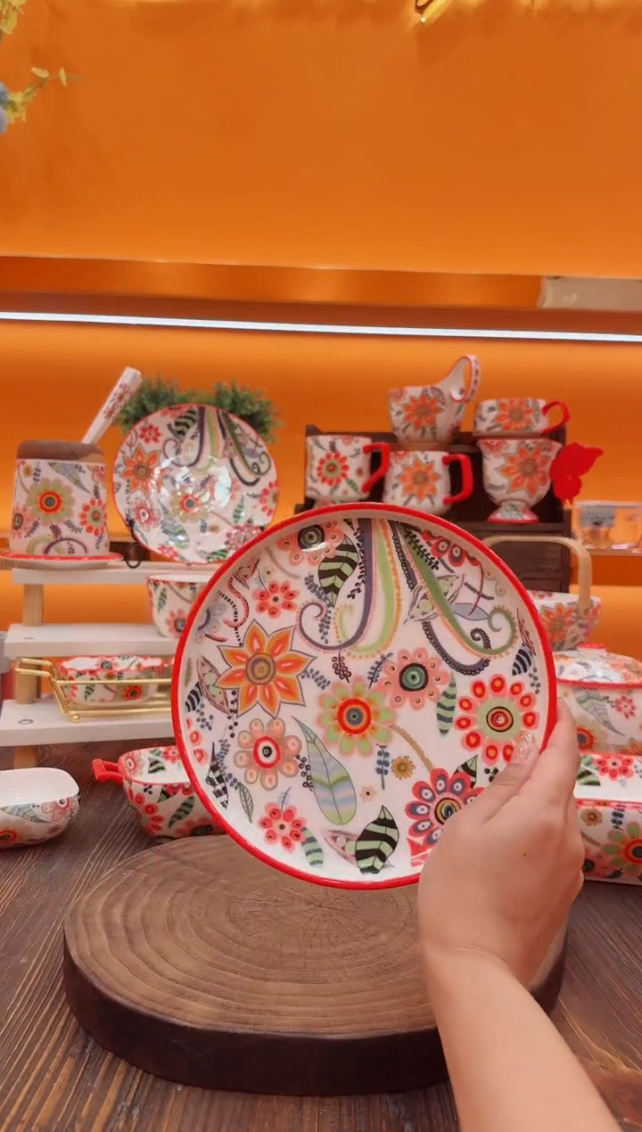 碗景德镇陶瓷手工碗8寸