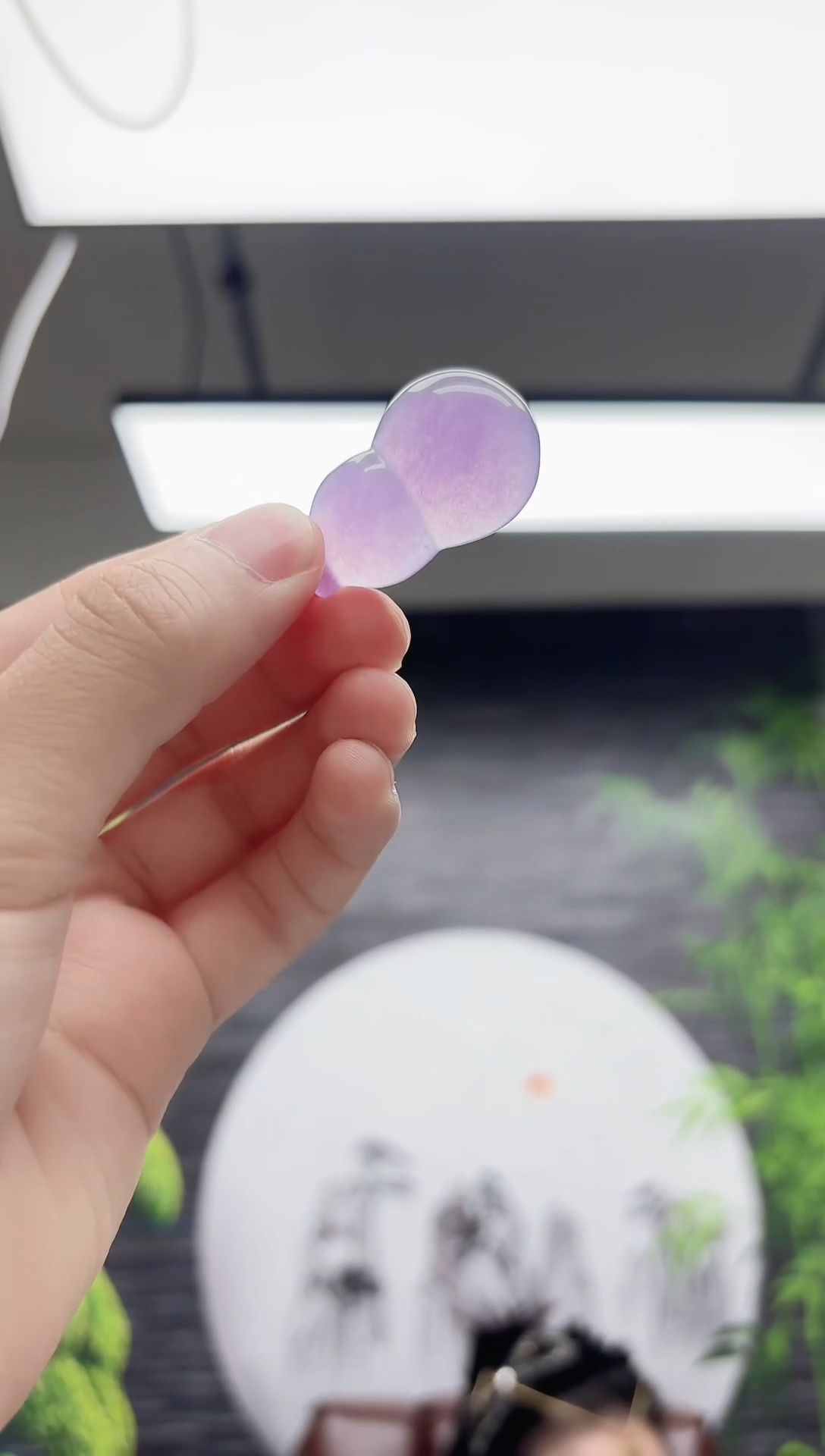 翡翠未镶嵌吊坠(赠链)加大版冰种葫芦