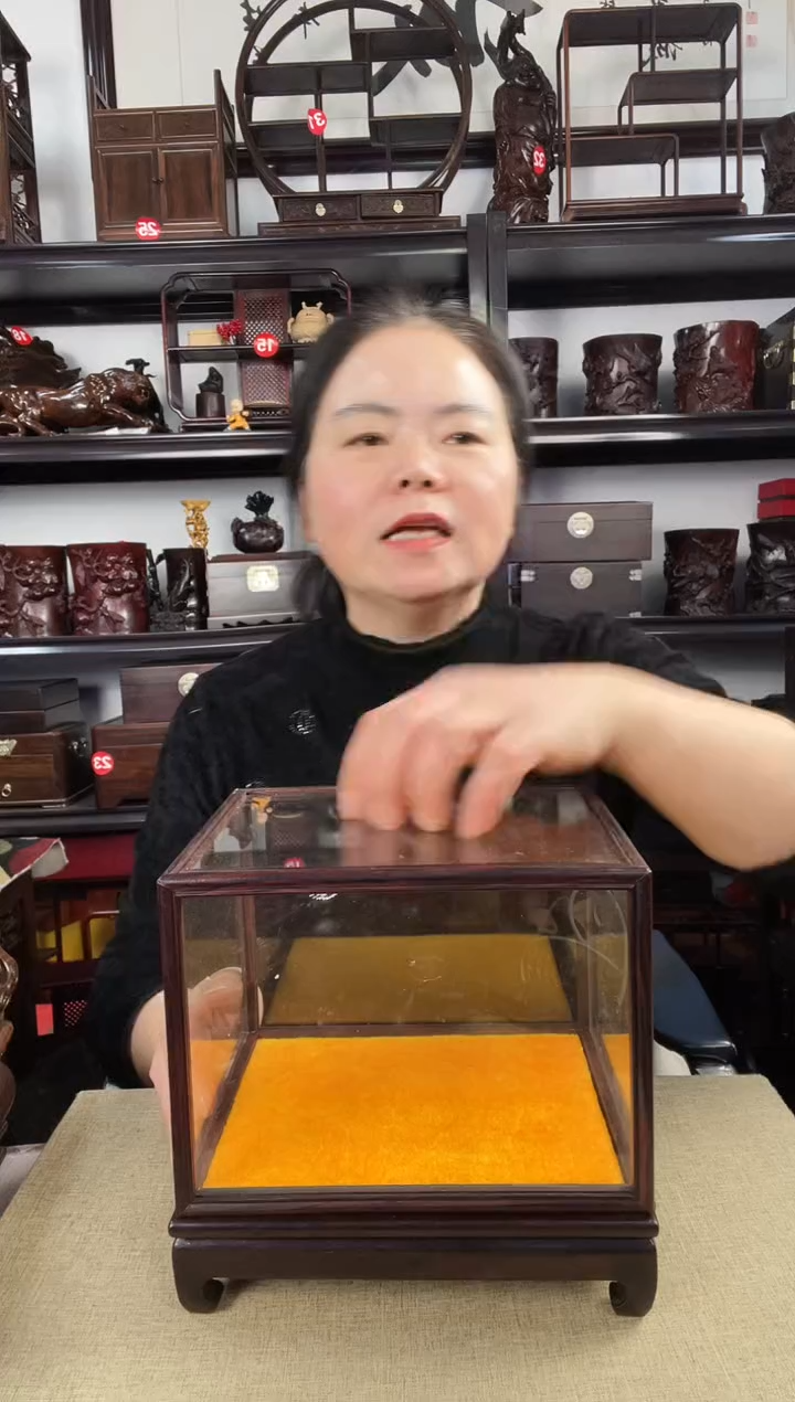 木玻璃罩2老李红木工艺品