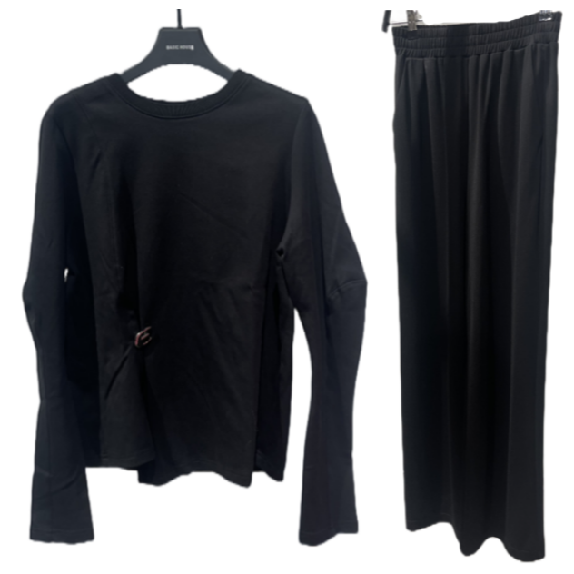 Basic House/百家好TS春季新款百搭时尚休闲套装DC509