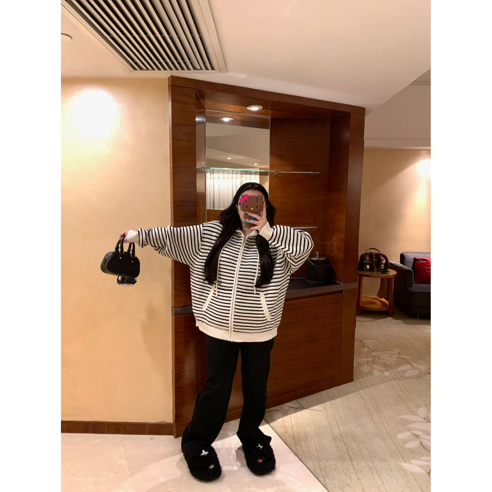 慧芝huizhi 9608-5牛仔裤 定制款 YKK拉链四面弹豹纹丝带牛仔裤
