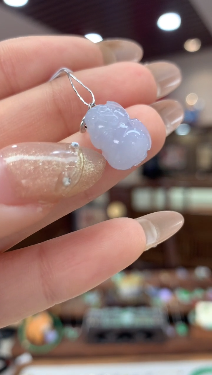 【闪购商品】翡翠吊坠(不含链)18K金镶嵌貔貅