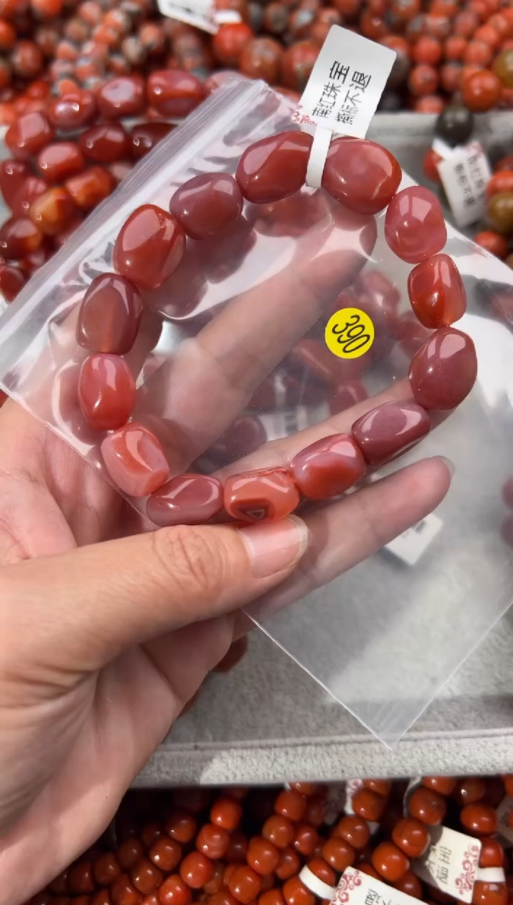 未镶嵌手串南红玛瑙10+