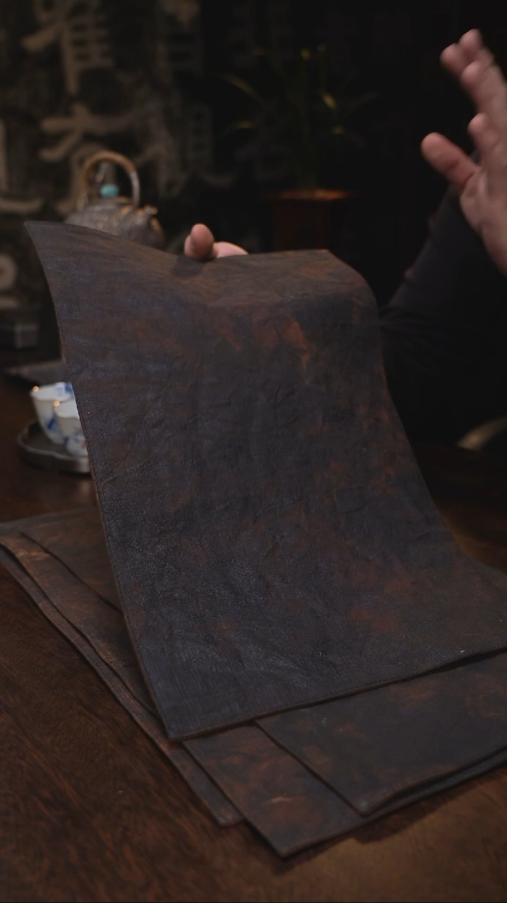 手工柿漆布茶席茶配件