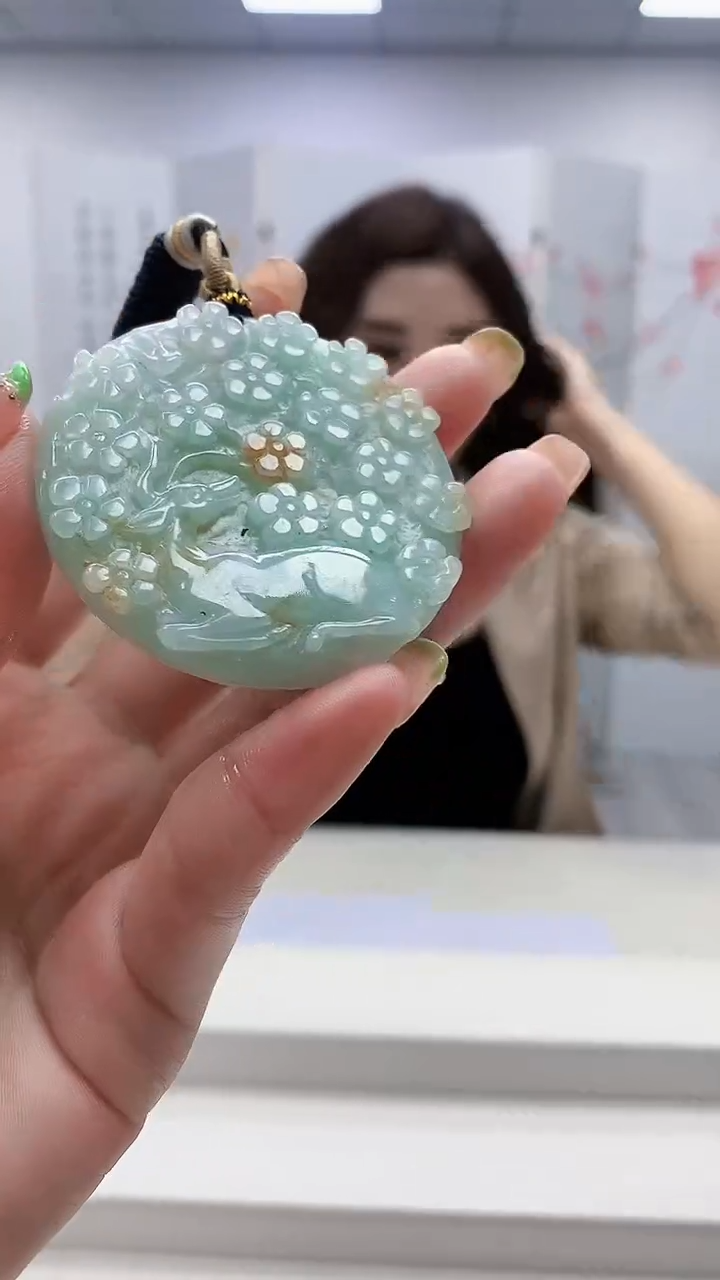 未镶嵌定制翡翠4829ry-毛货挂件94