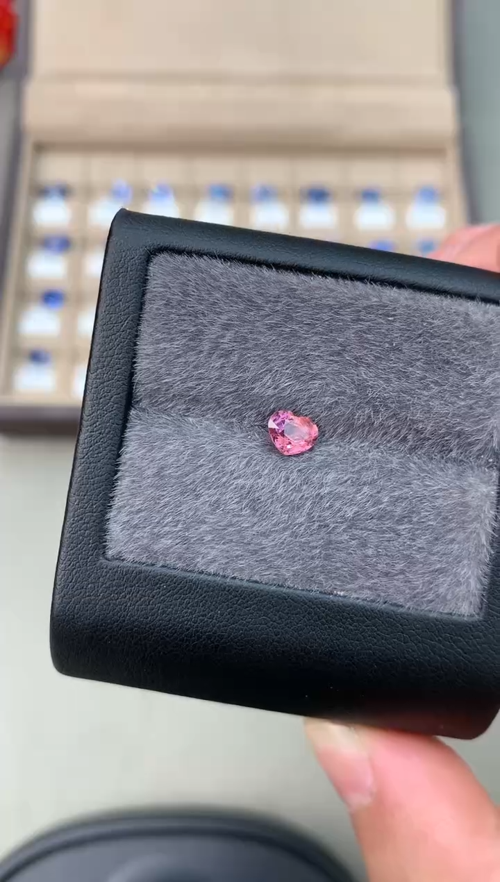 【闪购商品】定制尖晶石裸石未镶嵌0.82ct 爱心型 粉色调