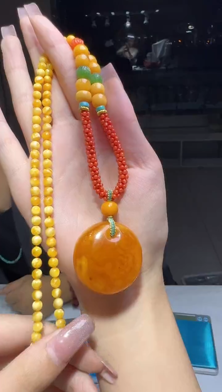 【闪购商品】蜜蜡颈饰未镶嵌多样性发一件 363