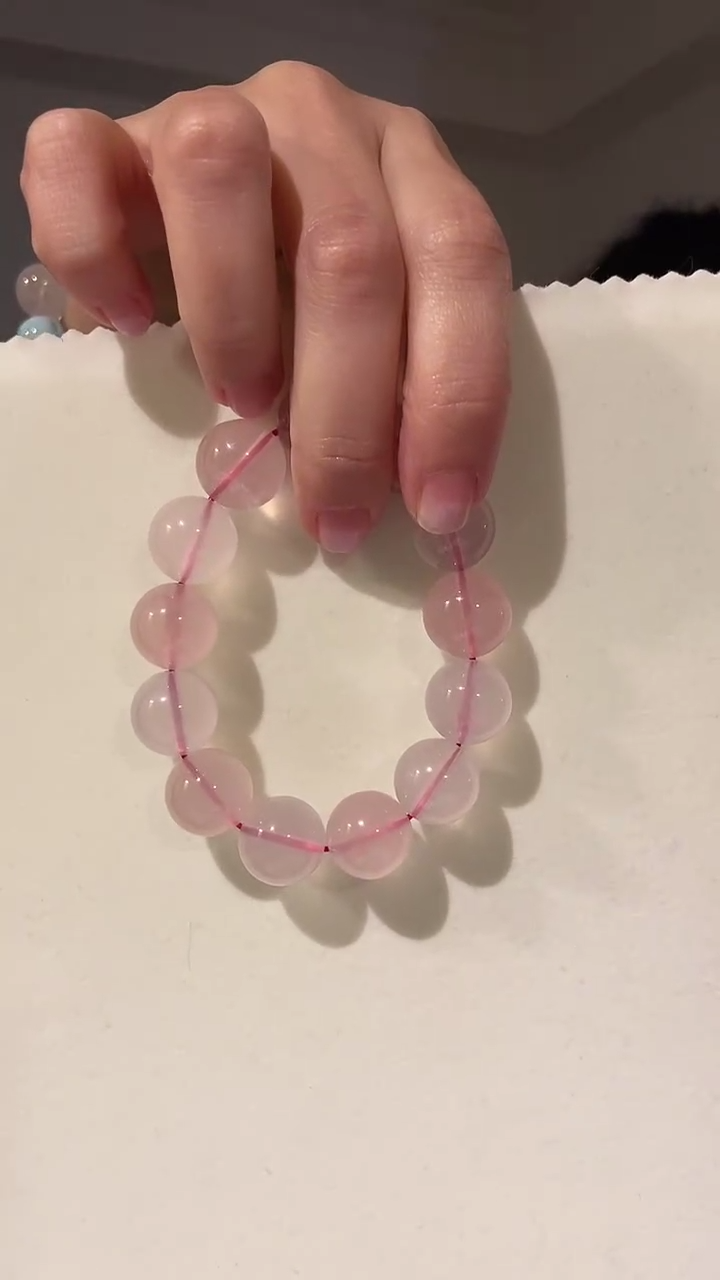 【闪购商品】水晶手链未镶嵌粉水多宝15mm