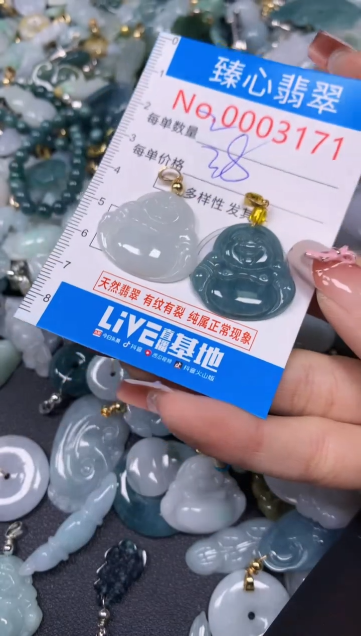 【闪购商品】翡翠颈饰未镶嵌含绳0003171