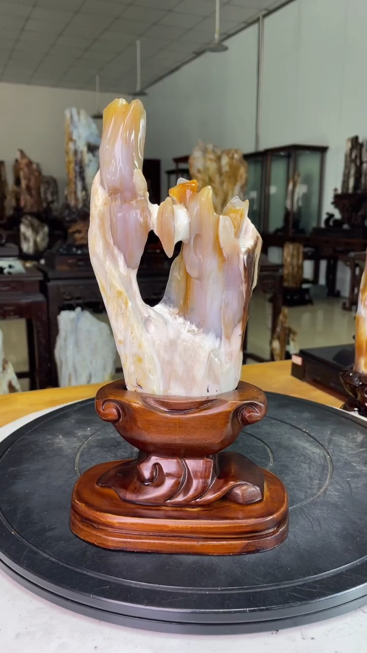 【闪购商品】硅化玉珠宝奇石未镶嵌高29