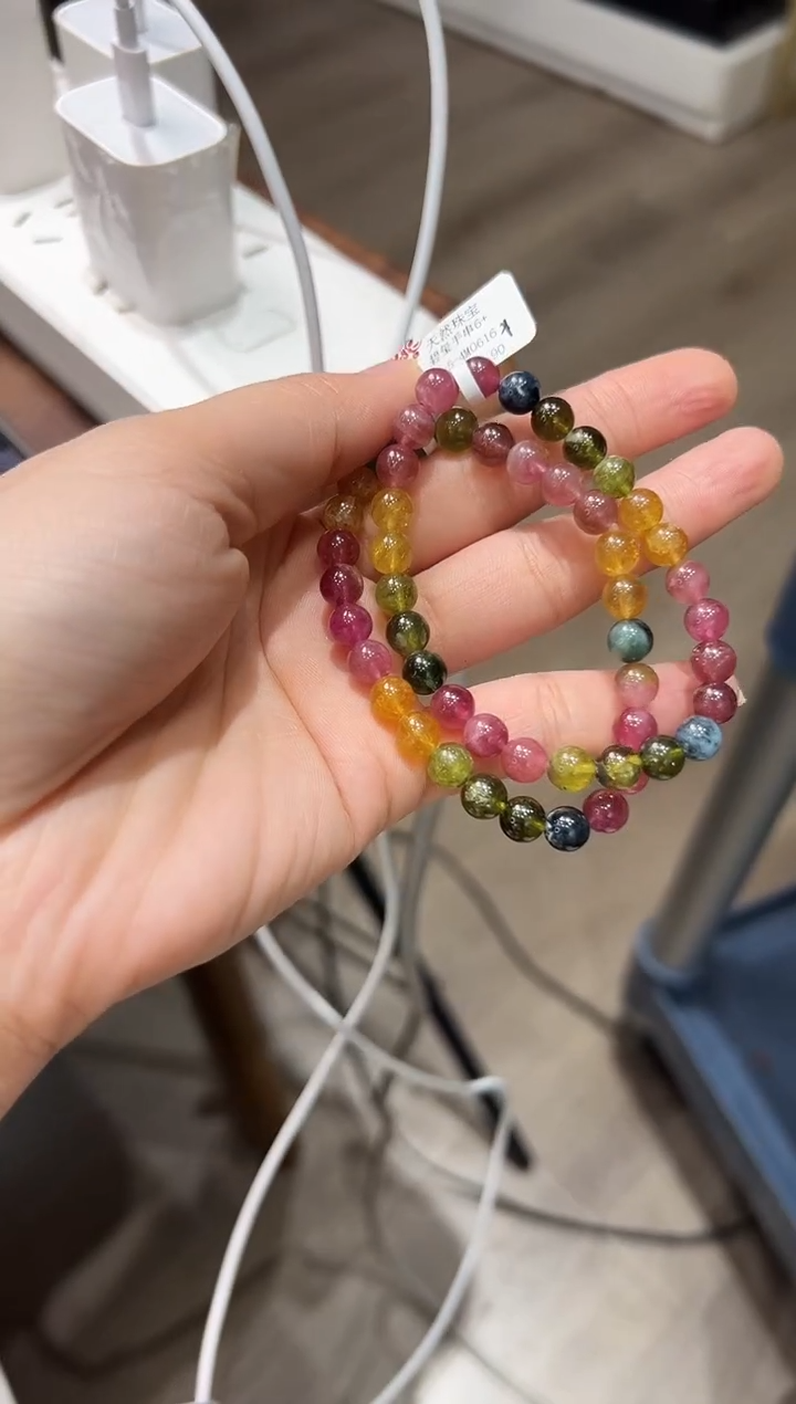 【闪购商品】碧玺手串未镶嵌JF2180碧玺手串6+多样性发一