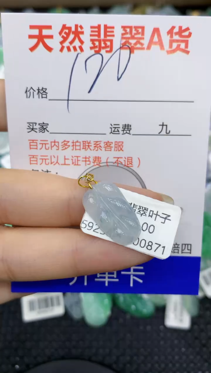 【闪购商品】翡翠颈饰18K金镶嵌8888888888