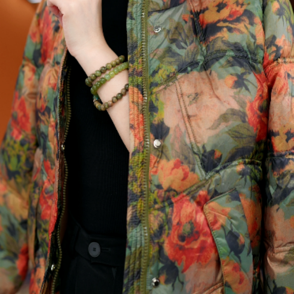 【甄选大朵鸭绒】25杭州原版正品保暖减龄气质羽绒服ZF-R059-XGBLZ