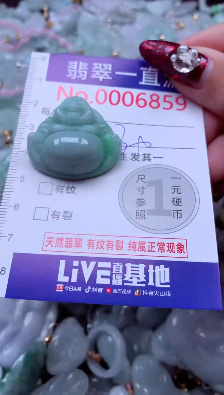 吊坠(不含链)未镶嵌翡翠6859