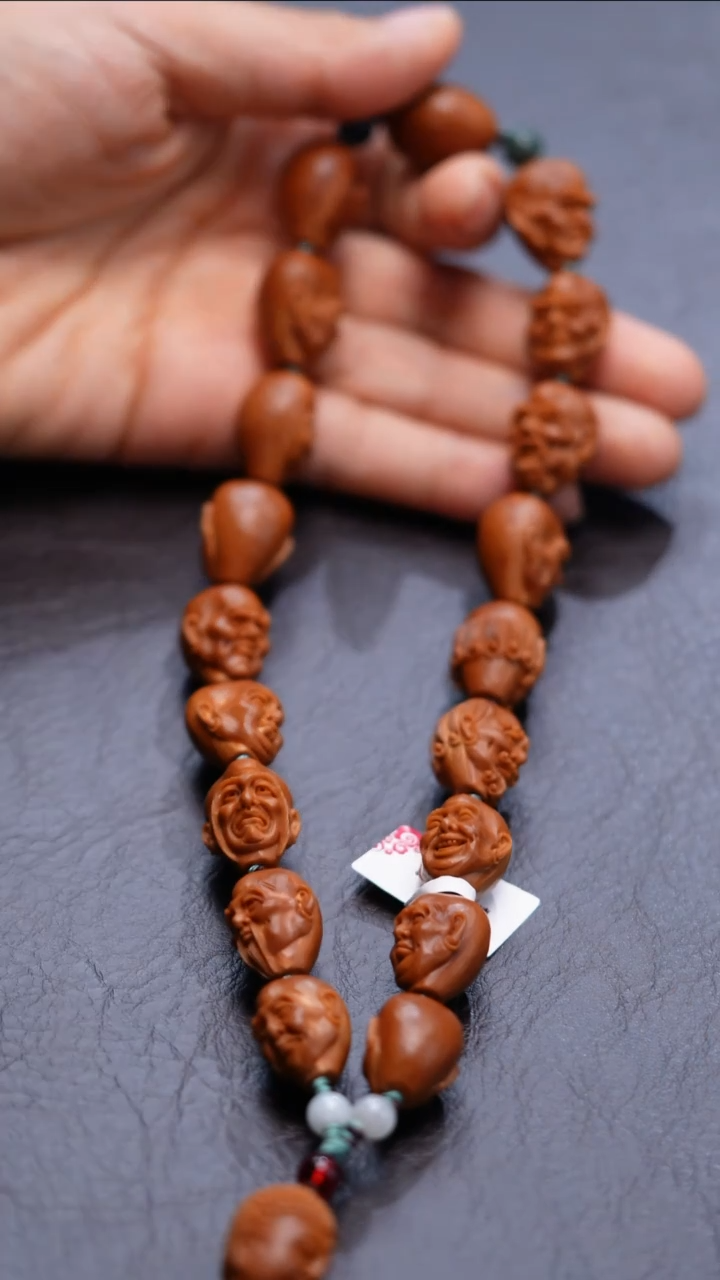 手串/手链橄榄核十八罗汉手持钻面