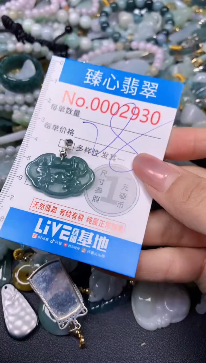 【闪购商品】翡翠颈饰未镶嵌含绳0002930