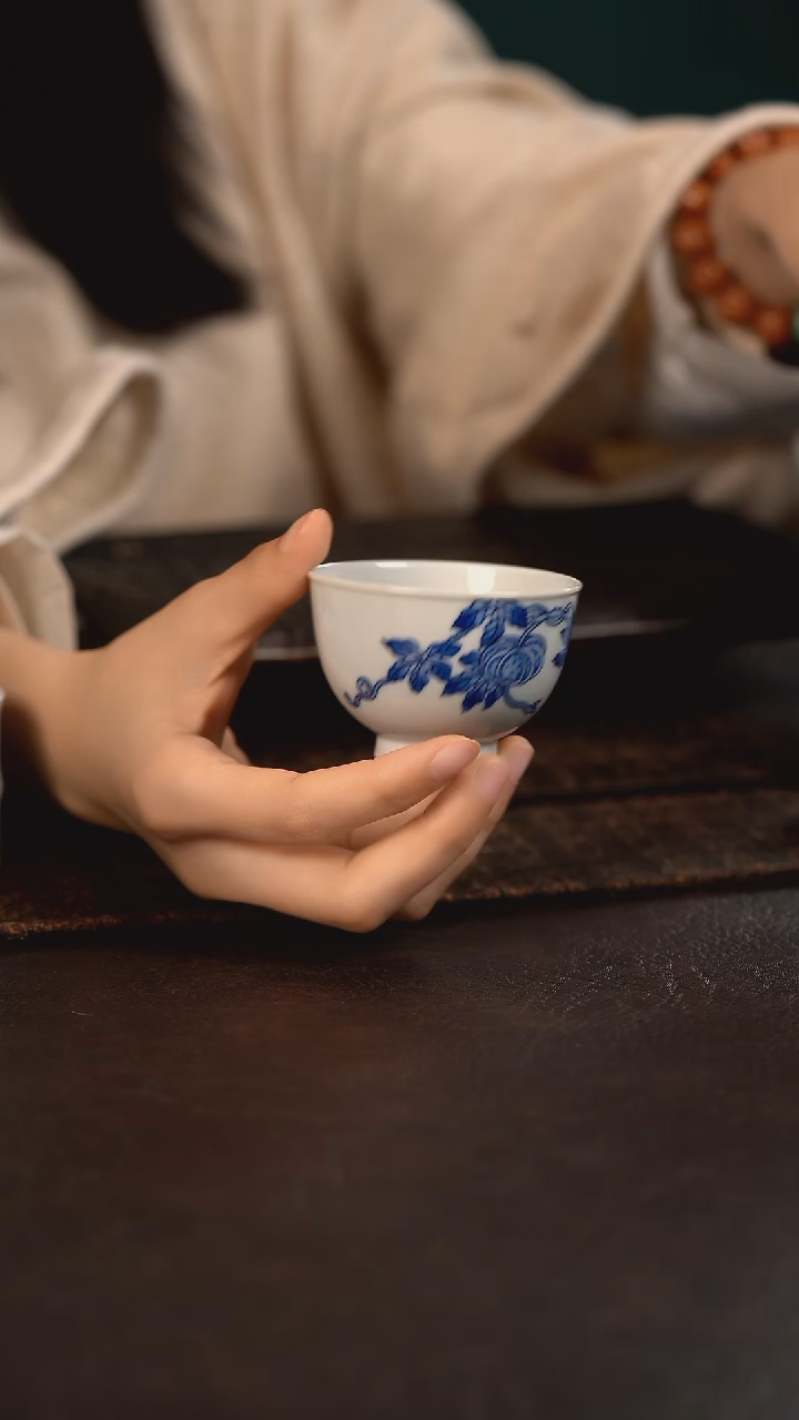 【闪购商品】杯HLX陶瓷折枝南瓜小鸡心杯