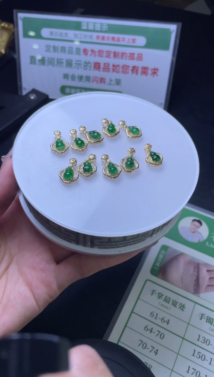 【闪购商品】翡翠颈饰银S925镶嵌W008-24096多样性发一