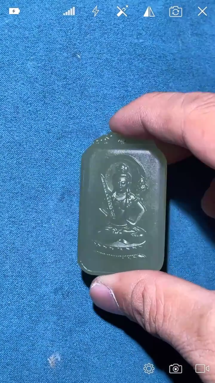 和田玉未镶嵌HY虚空藏牌牌子 