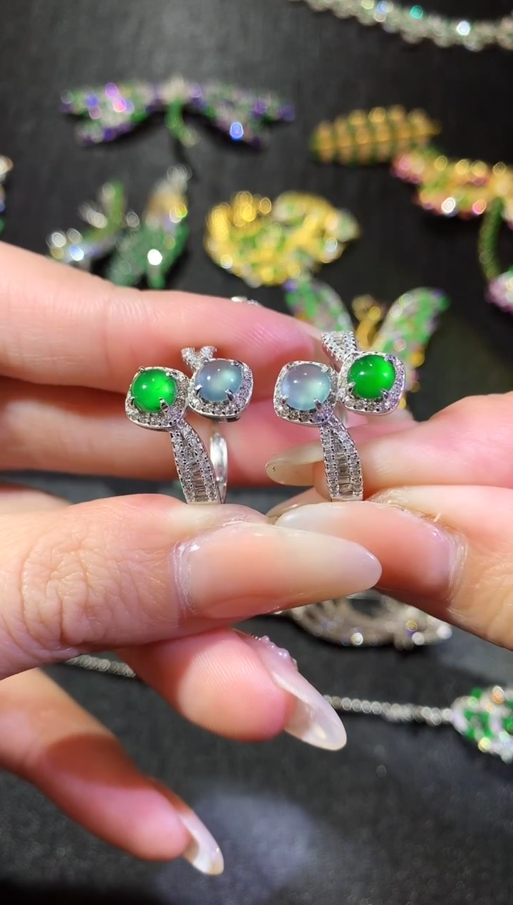 【闪购商品】翡翠戒指银S925镶嵌181戒指（多样性发货一件