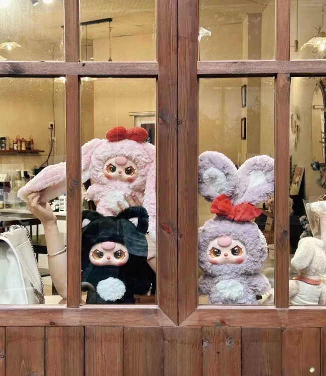 baby three 娃三岁初代大体初代400体毛绒盲盒公仔玩具