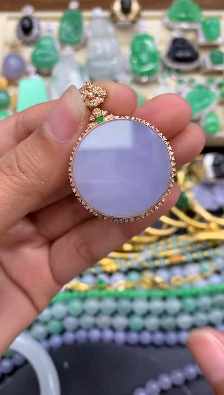 【闪购商品】翡翠颈饰18K金镶嵌309-中国好珍宝