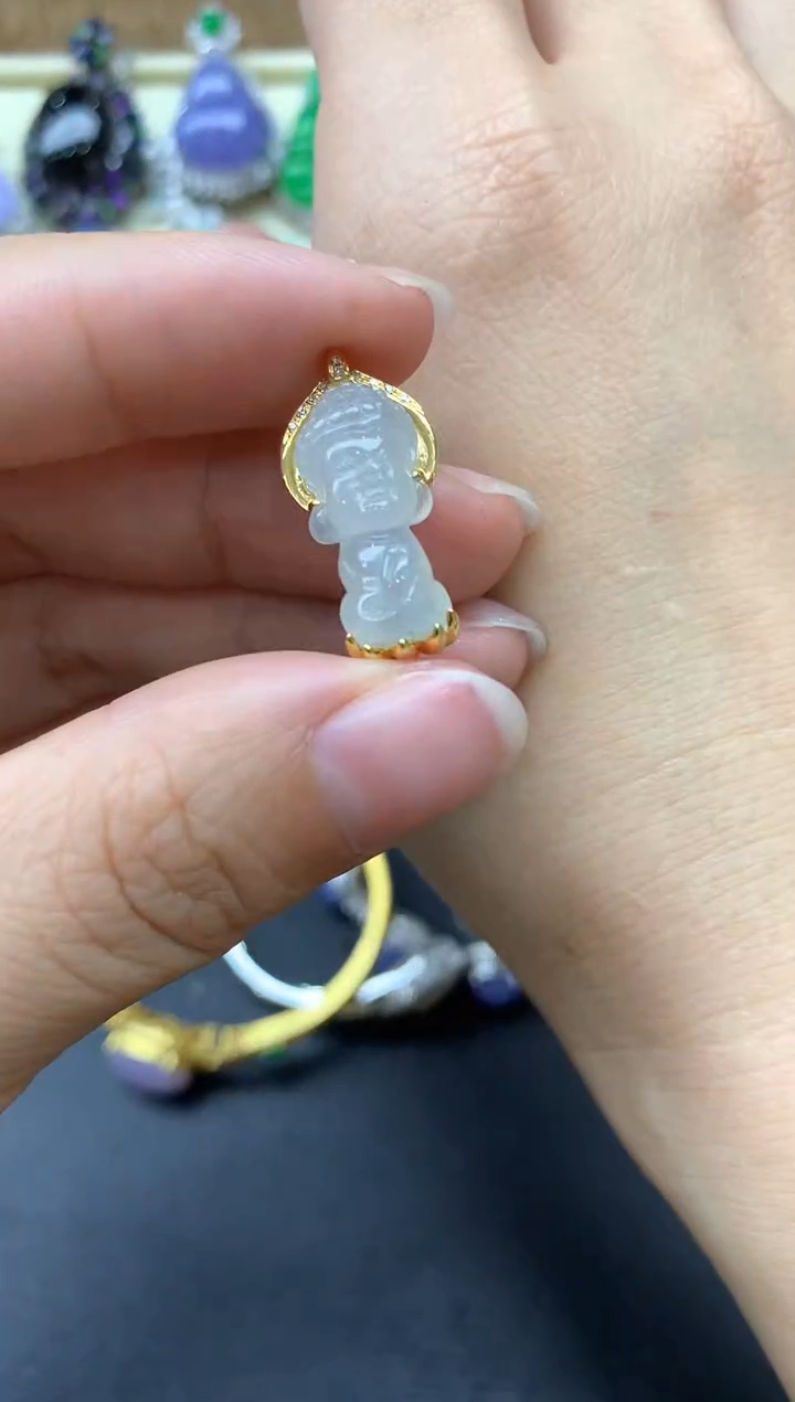 【闪购商品】翡翠颈饰18K金镶嵌372-中国好珍宝