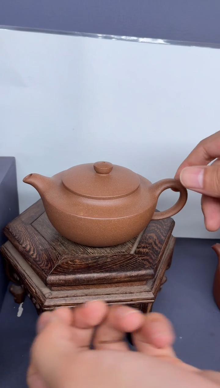 茶壶紫砂老段泥 汉扁