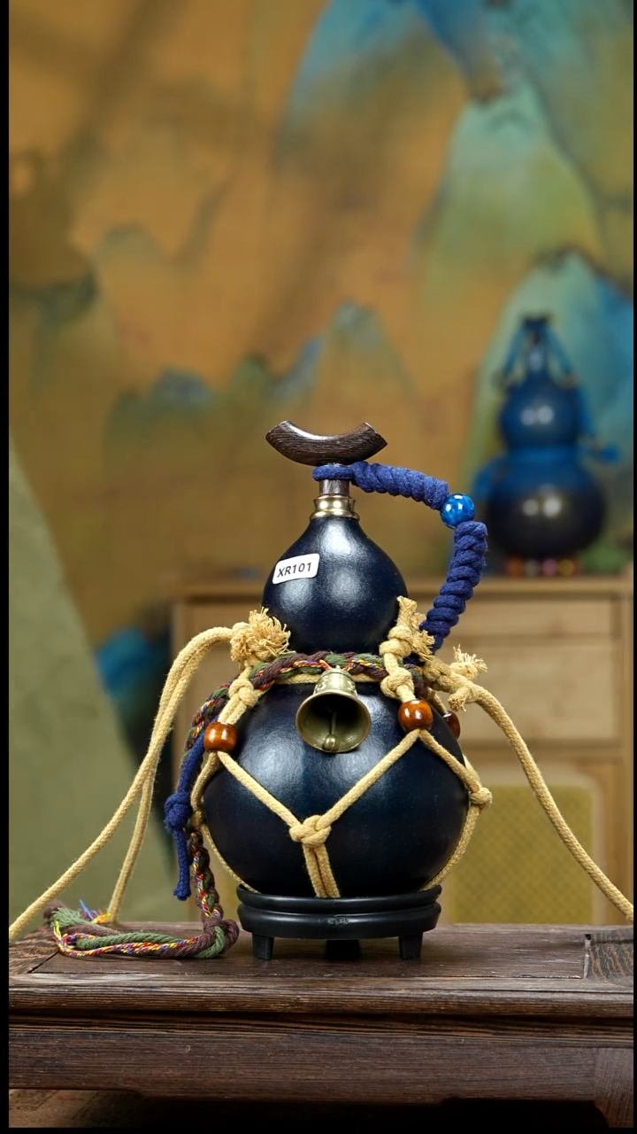 XR101复古网兜款天然酒葫芦（一物一拍）